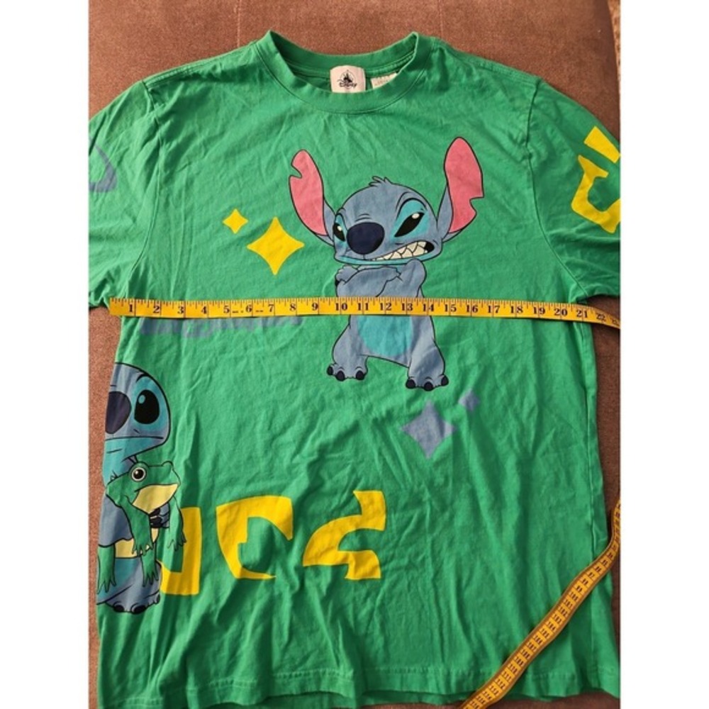 Disney Parks Stitch Green T-Shirt for Unisex Size Large - Picture 3 of 12